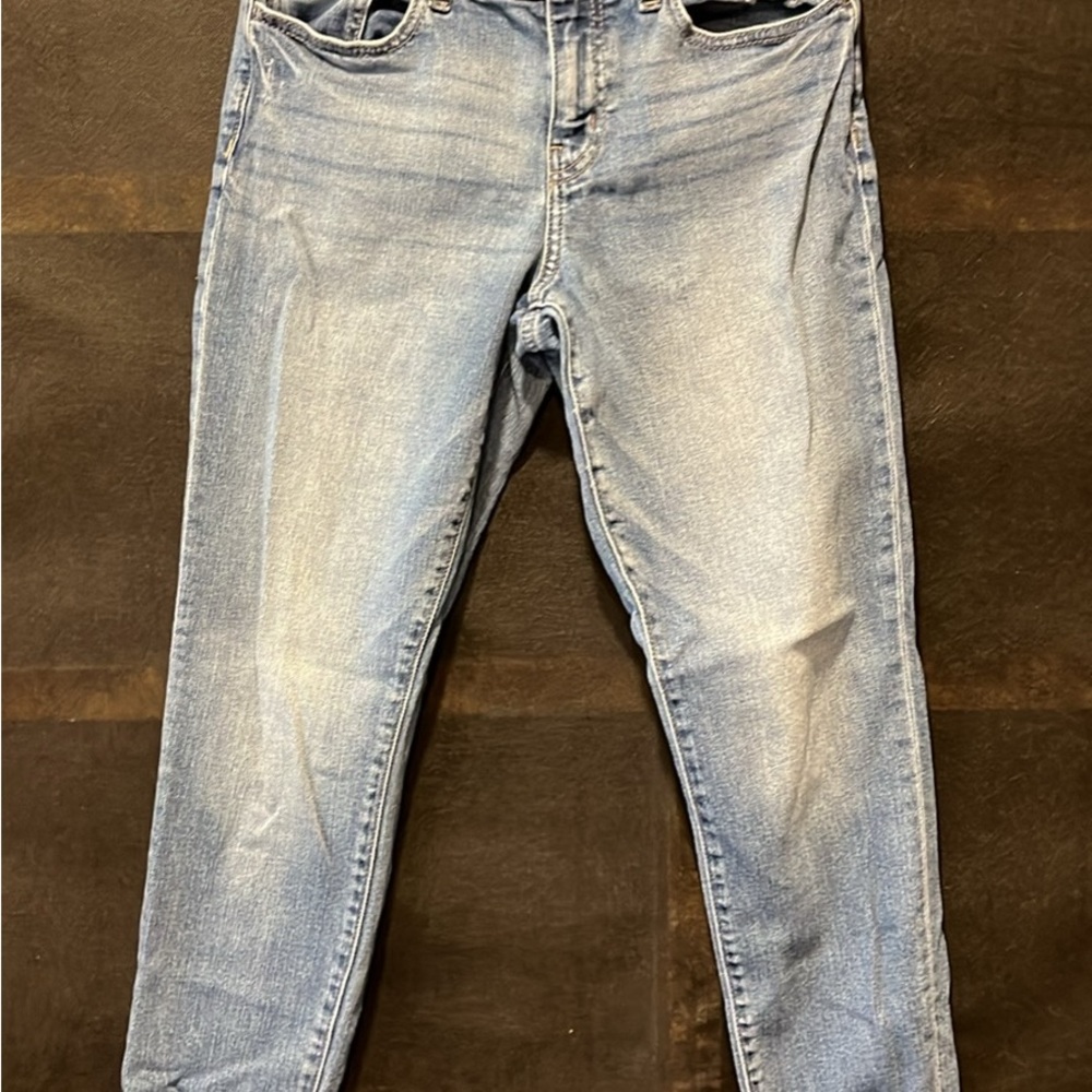 Willow&Root Mid-Rise Ankle Skinny distressed Jean